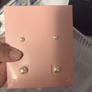 Elegant Pearl Stud Earrings rodium planted earrings set  beautiful and classy